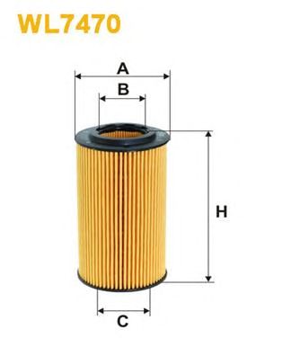 WIX FILTERS wl7470 -  Фильтр масляный двигателя